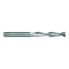 1/8 Dia. x 3 Overall Length 2-Flute Square End Solid Carbide SE End Mill-Round Shank-Center Cut-TiAlN - Industrial Tool & Supply