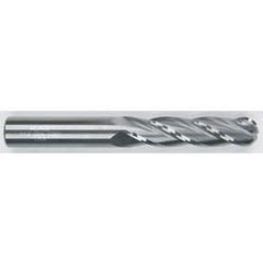 3/16" Dia. - 2-1/2" OAL - Solid CBD - Bright - Ball Nose SE EM - 4 FL - Industrial Tool & Supply