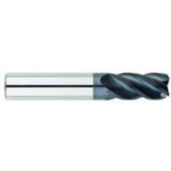 1" Dia. - 1" LOC - 4" OAL - .030-.035 Radius 4 FL Carbide S/E HP End Mill-AlTiN - Industrial Tool & Supply