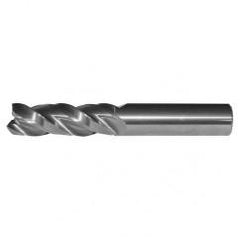 1/2x1/2x1-1/4x3 .090R 3FL Carbide End Mill-Round Shank-Uncoated - Industrial Tool & Supply