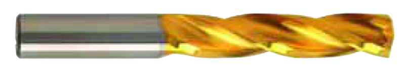 17/64 (H) Dia-Carbide HP 5XD Drill-150Â° Point-TiN - Industrial Tool & Supply