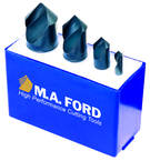 4 Pc. 90°-1/4; 1/2; 3/4; 1 TiN Coated Uniflute Countersink Set - Industrial Tool & Supply