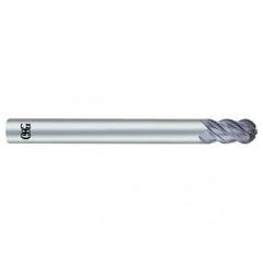 3/32" Dia. - 1-1/2" OAL - Diamond CBD - Ball End SE EM - 4 FL - Industrial Tool & Supply