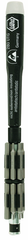16 Piece - System 4 ESD Safe Micro Bit Set Hex Inch and Metric Bits - #75096 - Includes: ESD Safe Handle; Extension; and Bit Holder - Industrial Tool & Supply