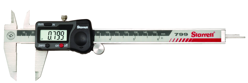 #EC799A-8/200 W/SLC - 0 - 8 / 0 - 200mm Electronic Caliper with Standard Letter of Cert - Industrial Tool & Supply