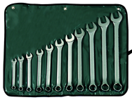 STANLEY® 11 Piece Satin Finish Fractional Combination Wrench Set – 12 Point - Industrial Tool & Supply