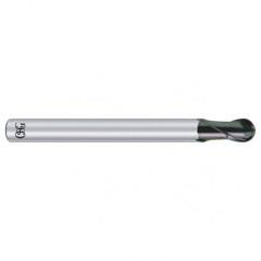 3/8" Dia. - 3 - 3/16" OAL - Carbide - Ball End HP End Mill-2 FL - Industrial Tool & Supply