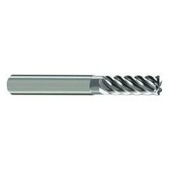 8mm Dia. - 63mm OAL - 45° Helix Bright Carbide End Mill - 6 FL - Industrial Tool & Supply