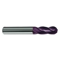 1/2" Dia. - 6 OAL - 30 Helix Firex CBD Ball Nose EM - 4 FL - Industrial Tool & Supply