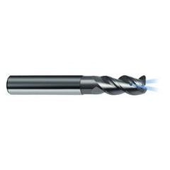12mm Dia. - 83mm OAL - 45° Helix Bright Carbide End Mill - 3 FL - Industrial Tool & Supply