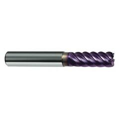 6mm Dia. - 57mm OAL - 45° Helix Firex Carbide End Mill - 6 FL - Industrial Tool & Supply