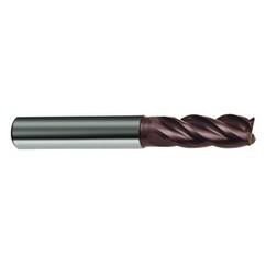 1/2" Dia. - 2-1/2" OAL - 4 FL Variable Helix Nano-A Carbide End Mill - Industrial Tool & Supply