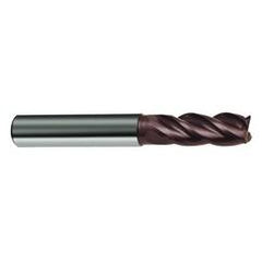 3/8" Dia. - 4" OAL - 4 FL Variable Helix Nano-A Carbide End Mill - Industrial Tool & Supply