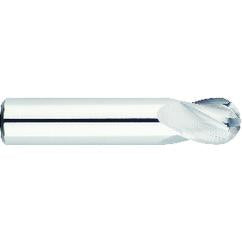 7/32" Dia. - 2" OAL - Solid CBD - Bright - Ball Nose SE EM - 4 FL - Industrial Tool & Supply