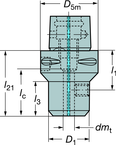 C4A3912012055A CAPTO ADAPTER - Industrial Tool & Supply