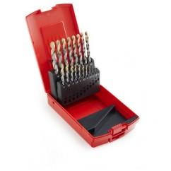 1-10X.5MM JL DRILL SET BRT/TIN TIP - Industrial Tool & Supply