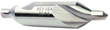 #5 x 2-3/4 OAL 60° HSS Combined Drill & Countersink-TiN Coated - Industrial Tool & Supply