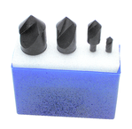 4 Pc. 82°-1/4; 1/2; 3/4; 1 Uniflute Countersink Set - Industrial Tool & Supply