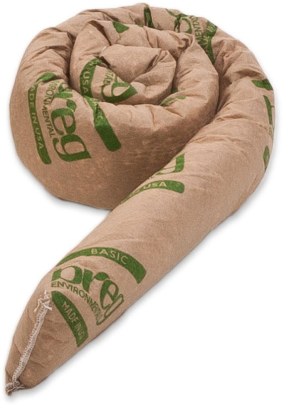 #BBS40 Basic Snake 3" x 48" 40 Per Box - Sponge Absorbents - Industrial Tool & Supply