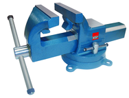 8" Drop Forged Vise - Pipe Jaws - Swivel Band and Anvil Included - Industrial Tool & Supply