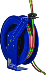 #SHW-N-150 For 1/4" I.D x 50' Oxy-acetylene Hose- Spring Rewind Hose Reel - Industrial Tool & Supply