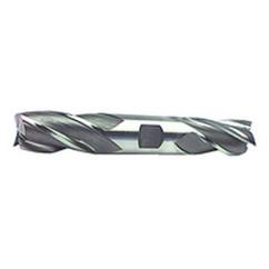 15/32'' Dia. - 4-1/8'' OAL - Uncoated HSS - Non - Center Cut DE EM-4 FL - Industrial Tool & Supply
