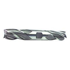 5/8'' Dia. - 5'' OAL - Uncoated HSS - Non - Center Cut DE EM-4 FL - Industrial Tool & Supply