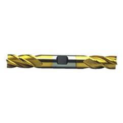 1/2" Dia. - 4-1/8" OAL - TiN HSS - Center Cut DE EM-4 FL - Industrial Tool & Supply