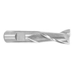 3/4 Dia. x 3-5/8 Overall Length 2-Flute Square End High Speed Steel SE End Mill-Round Shank-Center Cut-Uncoated - Industrial Tool & Supply