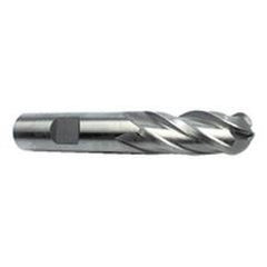 1-1/4" Dia. - 5-1/2" OAL - HSS - Ball End SE EM - 4 FL - Industrial Tool & Supply