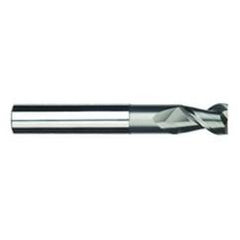 1/4" Dia. - 3/8" LOC - 4" OAL - 2 FL Carbide S/E HP End Mill-Uncoated - Industrial Tool & Supply