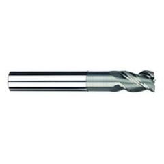 3/4" Dia. - 1" LOC - 5" OAL - 3 FL Carbide S/E HP End Mill-Uncoated - Industrial Tool & Supply