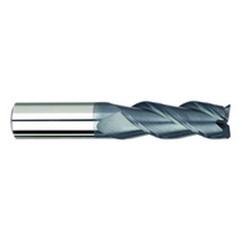 3/8" Dia. - 1" LOC - 2-1/2" OAL - 3 FL Carbide S/E HP End Mill-AlTiN - Industrial Tool & Supply