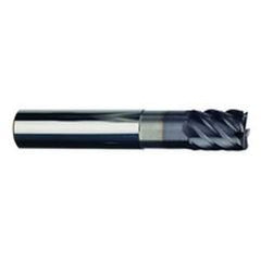 3/16" Dia. - 5/16" LOC - 2" OAL - 6 FL Carbide S/E HP End Mill-TiAlN-x - Industrial Tool & Supply