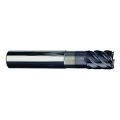 3/8" Dia. - 1/2" LOC - 2-1/2" OAL - 6 FL Carbide S/E HP End Mill-TiAlN-x - Industrial Tool & Supply