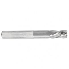 1/2 Dia. x 6 Overall Length 4-Flute Square End Solid Carbide SE End Mill-Round Shank-Center Cut-Uncoated - Industrial Tool & Supply