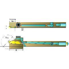 ADDN-TFR-08-20A-12 Right Hand Thru Coolant Toolholder for Swiss Machines - Industrial Tool & Supply