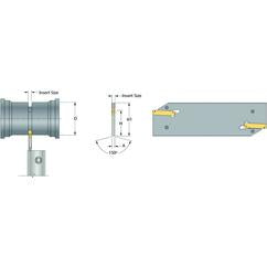 TWECOB-DNTF-32-50 Parting Off Blade - Industrial Tool & Supply