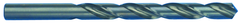 13.50mm; Jobber Length DIN 338; High Speed Steel; Black Oxide; Made In U.S.A. - Industrial Tool & Supply