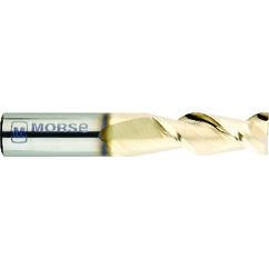 1/2" Dia. - 1-1/4" LOC - 3" OAL - .007 - .010 Radius 2 FL Carbide S/E HP End Mill-ZrN - Industrial Tool & Supply