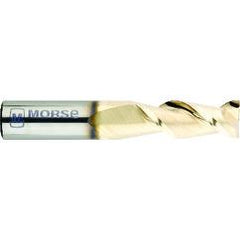 1" Dia. - 3" LOC - 6" OAL - .007 - .010 Radius 2 FL Carbide S/E HP End Mill-ZrN - Industrial Tool & Supply