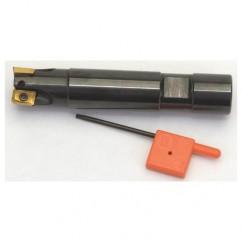 1-1/2" Dia. - 1" Shank 5-3/8" OAL  90 Degree Indexable End Mill - Uses APKT 1604 Inserts - Industrial Tool & Supply