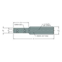 BBS-375/1250 - 3/8" Sleeve - 1-1/4" Shank - Steel Boring Bar Sleeve - Industrial Tool & Supply