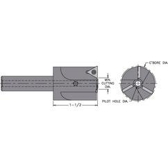 INCB-1.188-188S - 1-3/16" - Cutter Dia - Indexable Counterbore - Industrial Tool & Supply