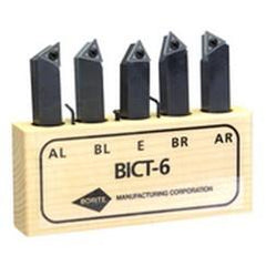 Style AR;AL.BR;BL;E 1 x 1" SH - Indexable Tool Bit Set - Industrial Tool & Supply
