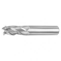4mm Dia. x 57mm Overall Length 4-Flute Square End Solid Carbide SE End Mill-Round Shank-Center Cut-Uncoated - Industrial Tool & Supply