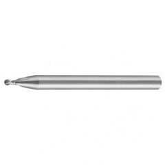 .016" Dia. - 1-1/2" OAL - CBD - Ball End - SE Mini EM-2 FL - Industrial Tool & Supply