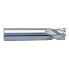3/8" Dia. - 5/8" LOC - 2" OAL - 3 FL Carbide S/E HP End Mill-Uncoated - Industrial Tool & Supply