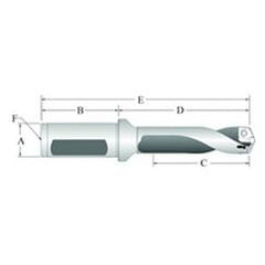 60717S-075F Spade Drill Holder - Industrial Tool & Supply