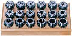 18 Pc. Collet Set - 3mm to 20mm - ER32 Style Collet - Industrial Tool & Supply